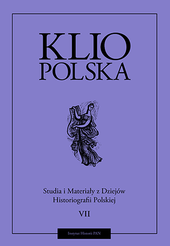 Okładka czasopisma "Klio Polska" Tom VII