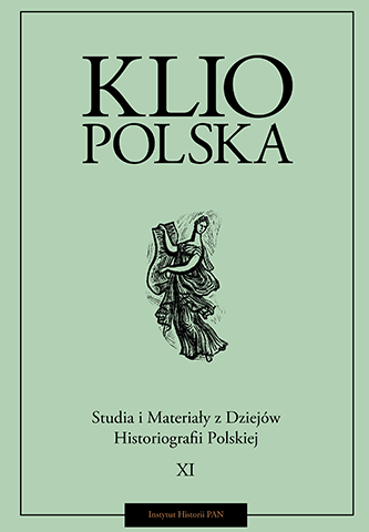 Okładka czasopisma Klio Polska