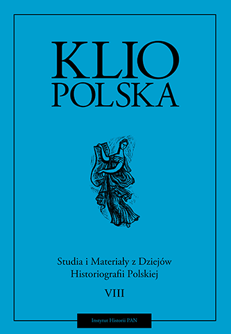 Okładka czasopisma Klio Polska